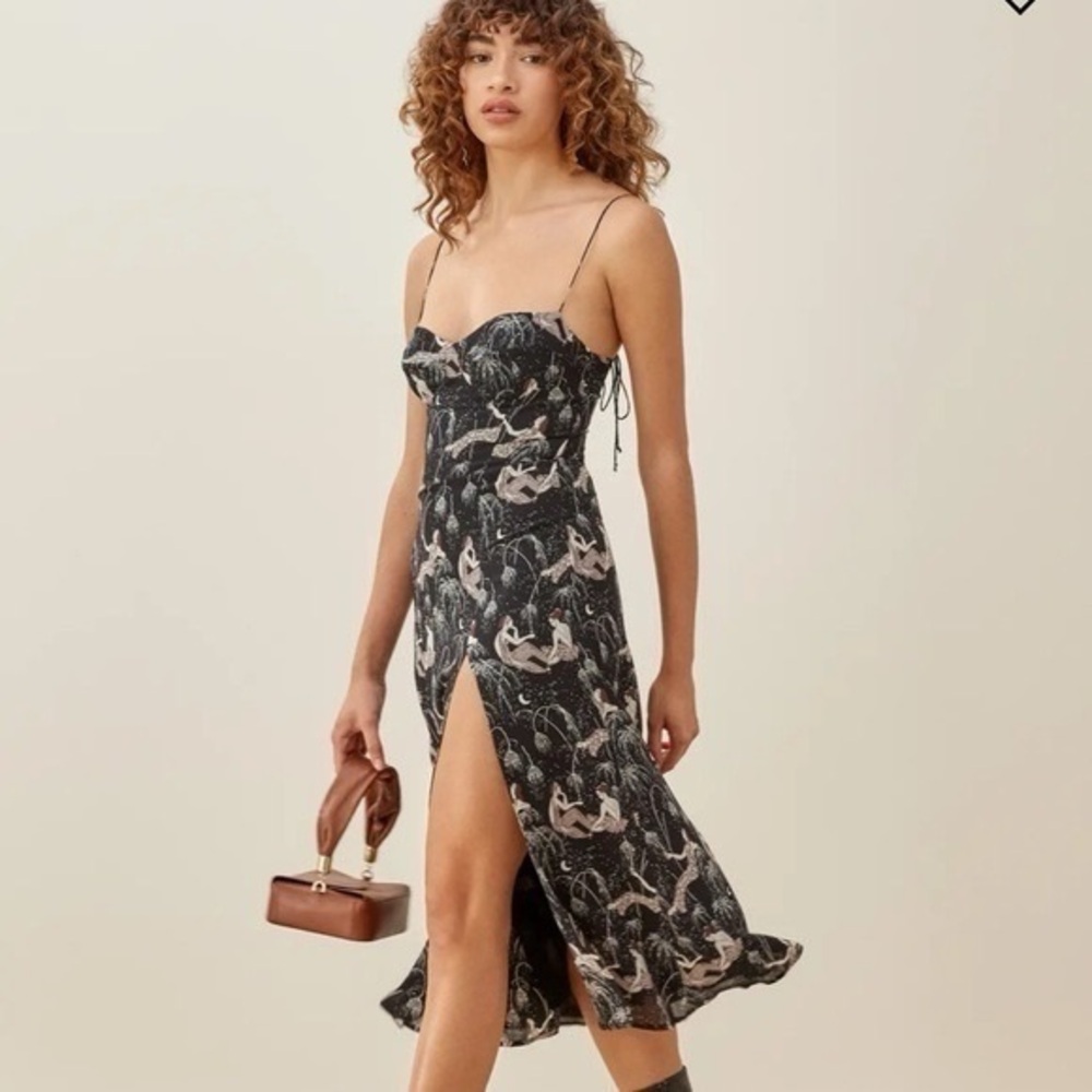 Reformation Juliette Dress Champagne Wishes